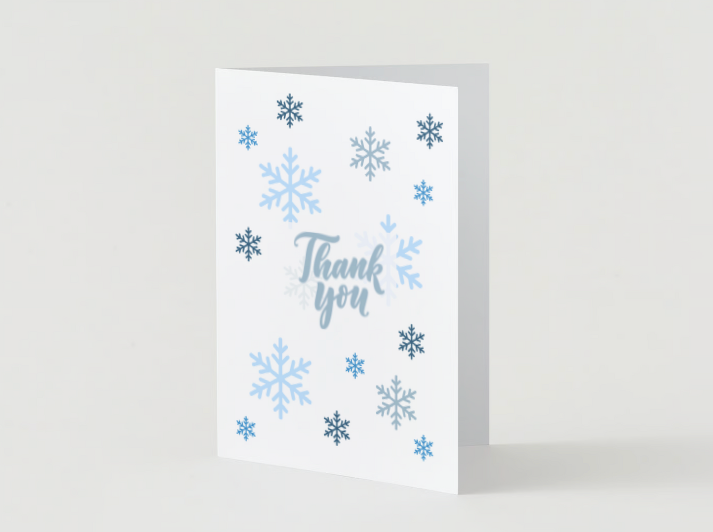 Snowflake Thank You Card